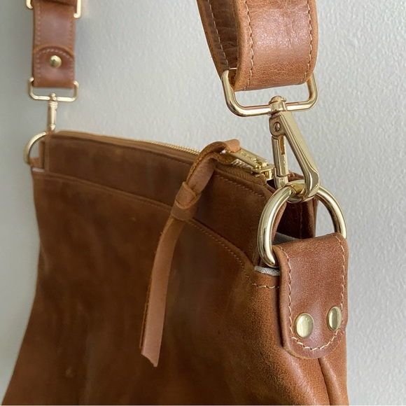 Forest Bags | Leather Shoulder Crossbody Hobo Bag - Picture 12 of 13
